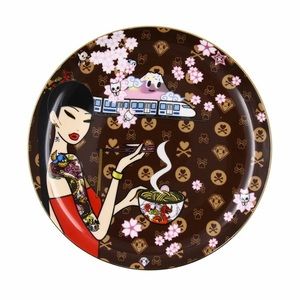 NWT Tokidoki SET OF 2 Around the World Series 8" Ceramic Plates